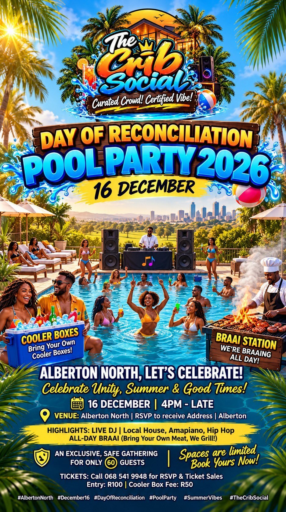 Day of Reconciliation Pool Party 2026 poster